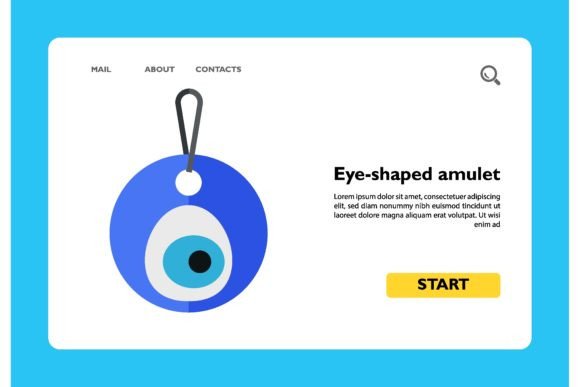 Download Icon of Blue Eye-shaped Amulet Nazar on - Amulet Collection