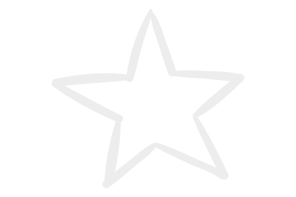 Download Five Ray Star Drawing. Simple Line Doodl - Simple Collection