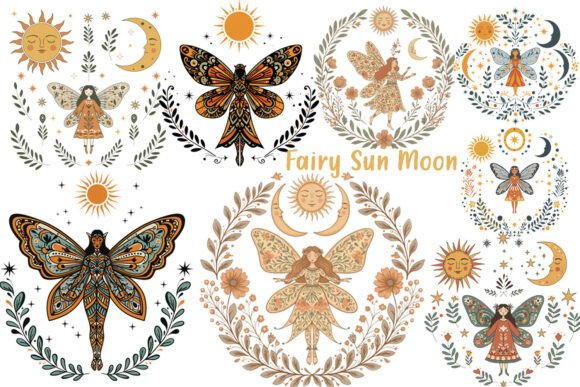 Download Fairy Sun Moon Celestial Boho - Premium Resources