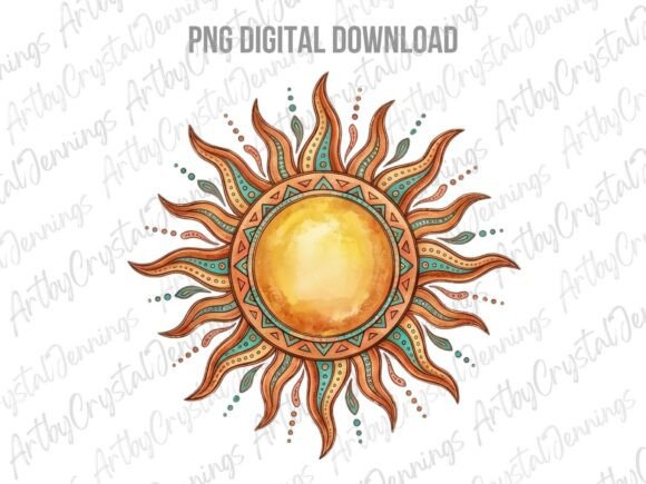 Download Celestial Boho Western Sun PNG - Celestial boho Collection